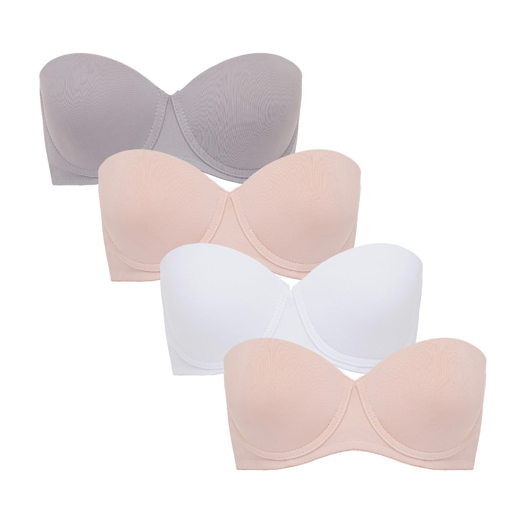 Soft Cream Comfortable Foam Pad Bra for Sexy Women JA COLLECTION