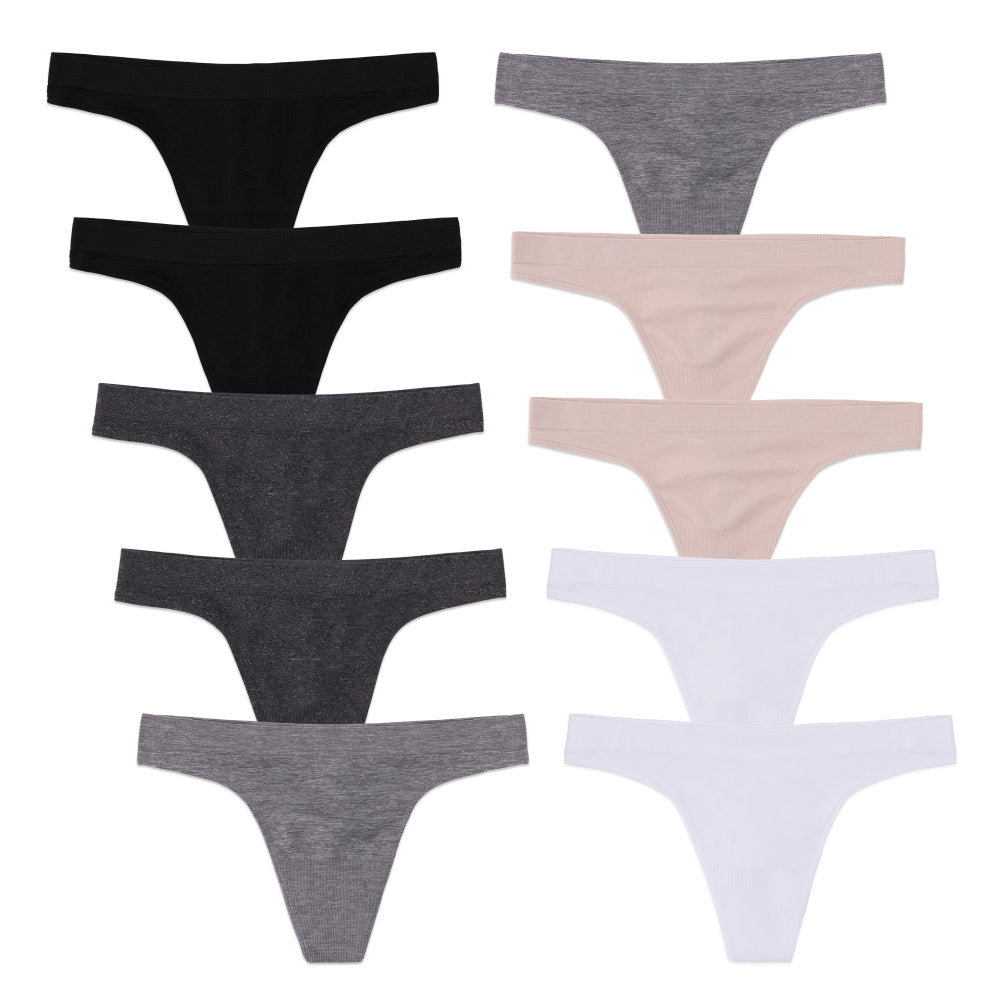 Women Sexy Seamless Plain G-string Panties T-back Thongs Underwear