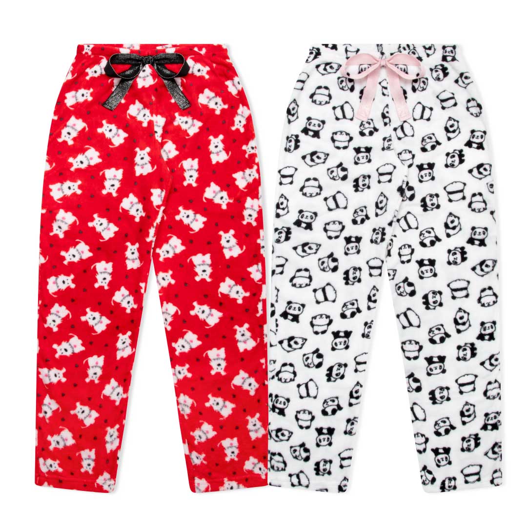 2-Pack Plush Fleece Pajama Pants - René Rofé