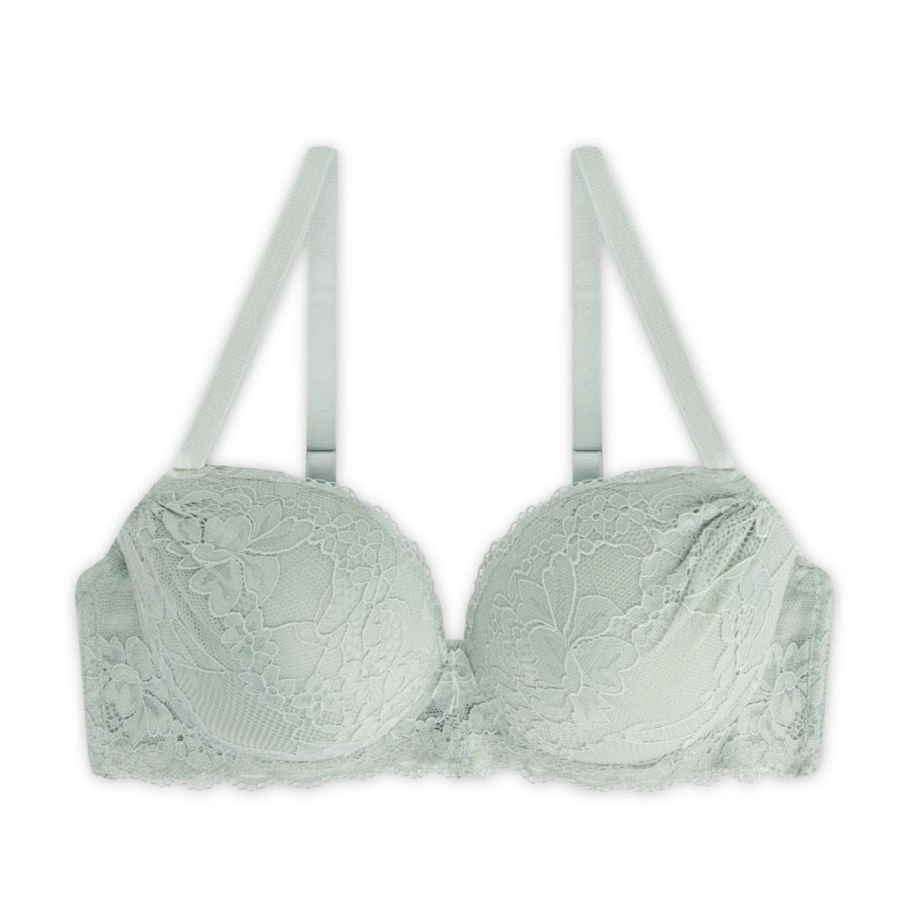 Floral Lace Double Push Up Bra - 3 Pack