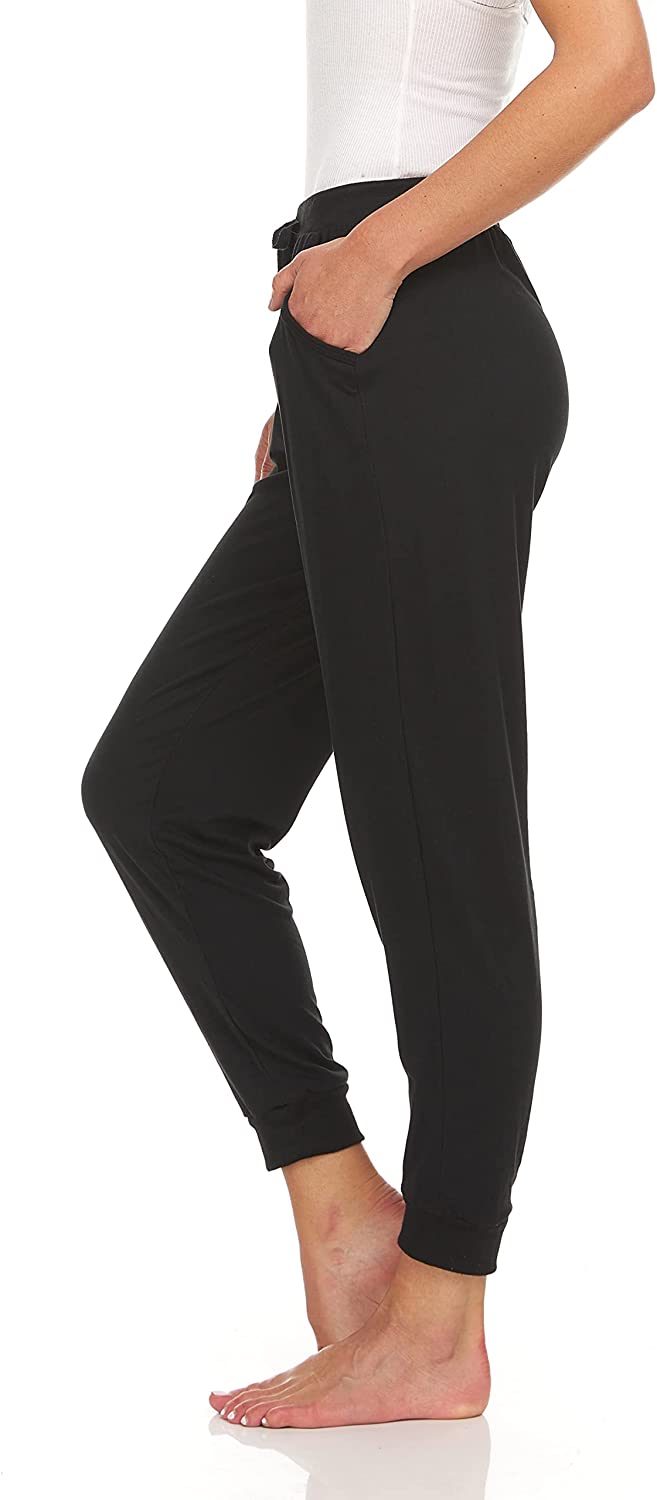 Soft Jersey Jogger Pajama Pants - Black