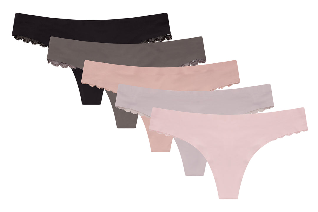 Women's Invisible Seamless Ladies Lingerie Women's Underwear Lingerie  Panties 5 Pack, 5 Colors(S) price in Saudi Arabia,  Saudi Arabia