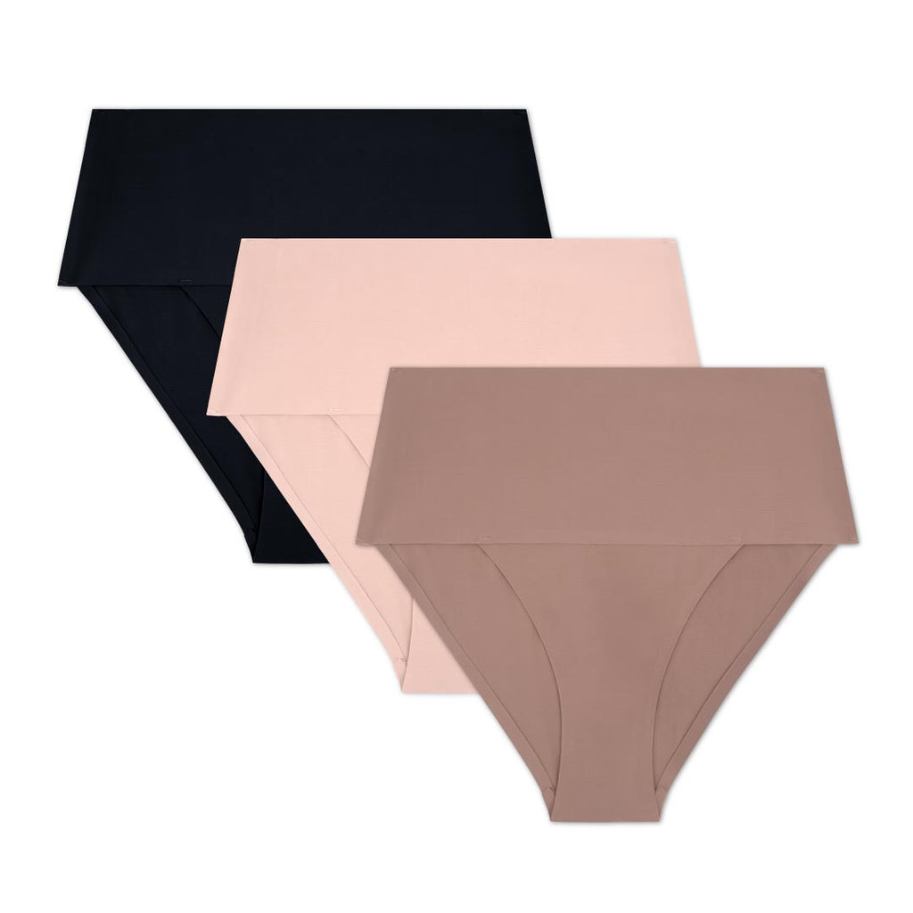 3 Pack Shaping Lace Accented Briefs - René Rofé