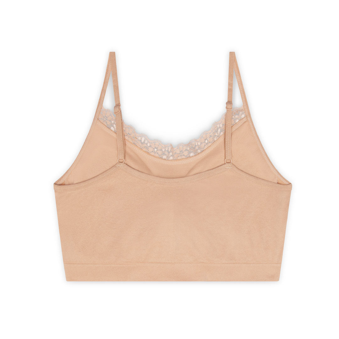 Bralux T Back Sports Bras For Women With Removable Pads - Nude