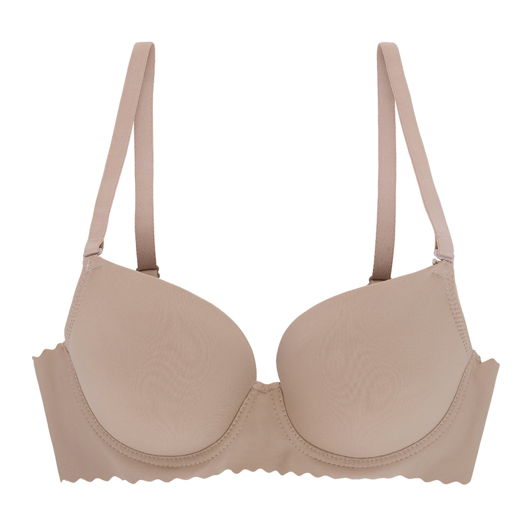 NWT Rene Rofe Lingerie Push-up Bra Beige Lace Size 36B New With